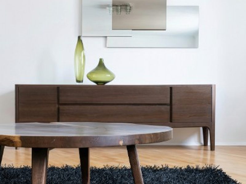 Mueble de salón a medida en madera de roble — Soria capital